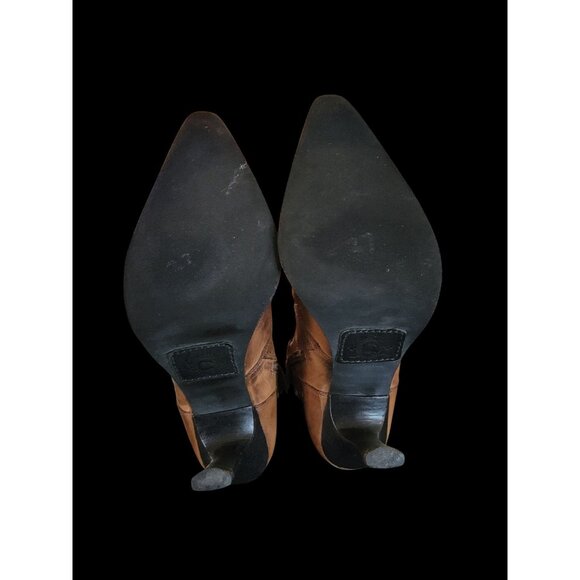 Charlie 1 Horse by Lucchese Ladies Pointed Toe High Heel Cowgirl Boots Size 6.5 - Picture 5 of 8